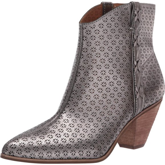 NWT Frye and Co. Women's Gunmetal Leather Maley Ankle Boot Size 8.5 - Picture 2 of 10